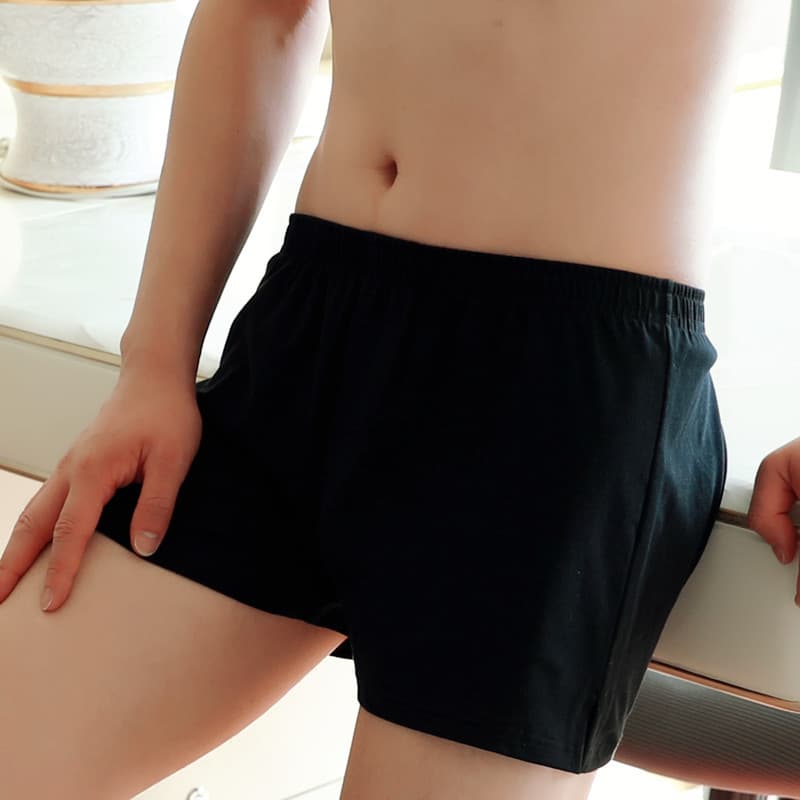 Calzoncillos sueltos de algodón para hombre en talla grande