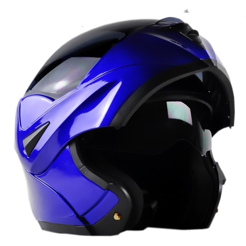 Casco de motocicleta doble lente ligero y cómodo