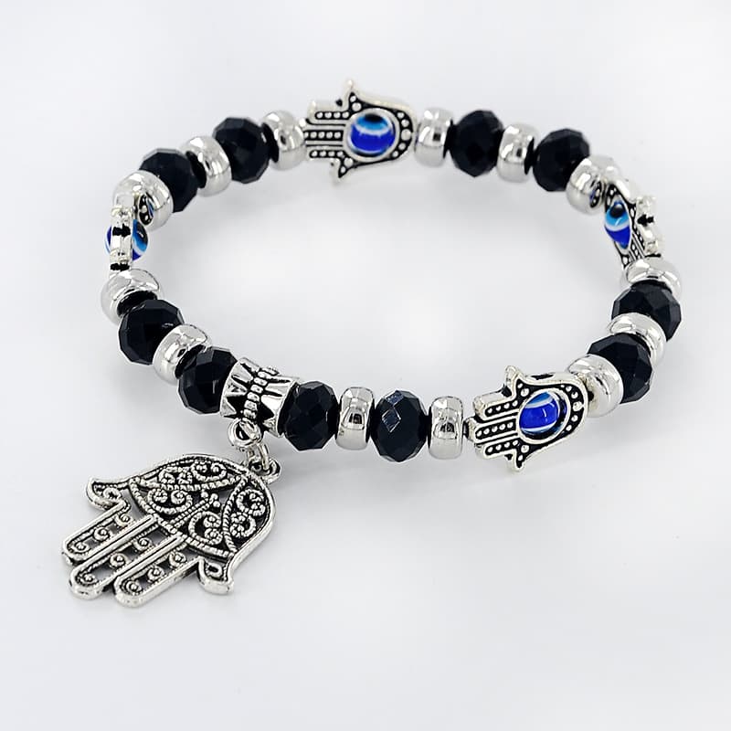 Pulsera de cuentas con ojo de diablo