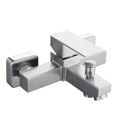 Grifo de ducha de acero inoxidable 304, acabado estirado