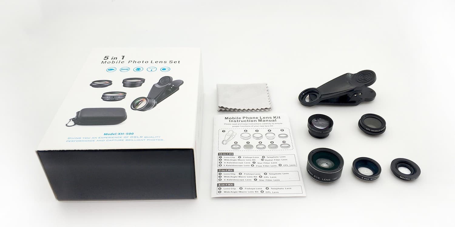 Kit de lentes múltiples para fotografía móvil