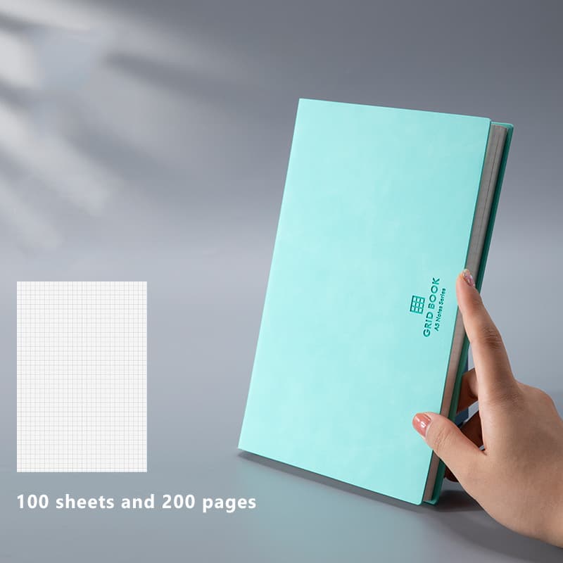 Cuaderno de cuadrículas con diseño simple