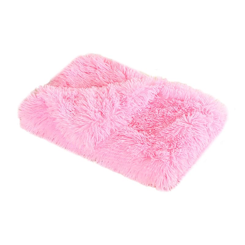 Manta de felpa doble acogedora para mascotas en invierno