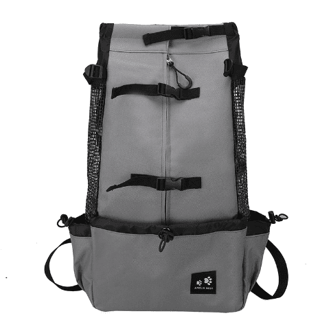 Mochila transportadora para perros con doble correa