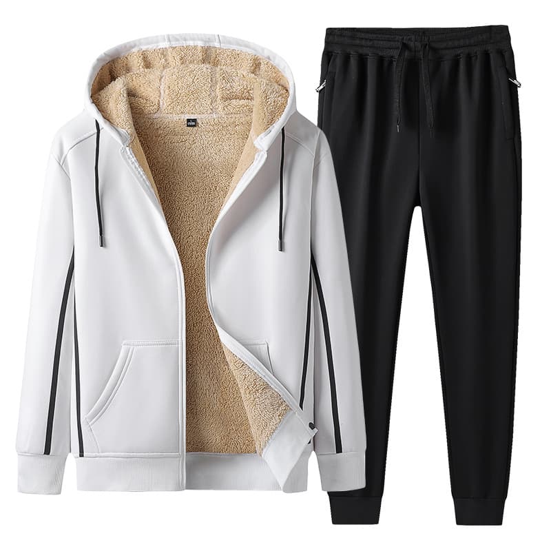 Conjunto deportivo para hombre con abrigo y pantalones cortos