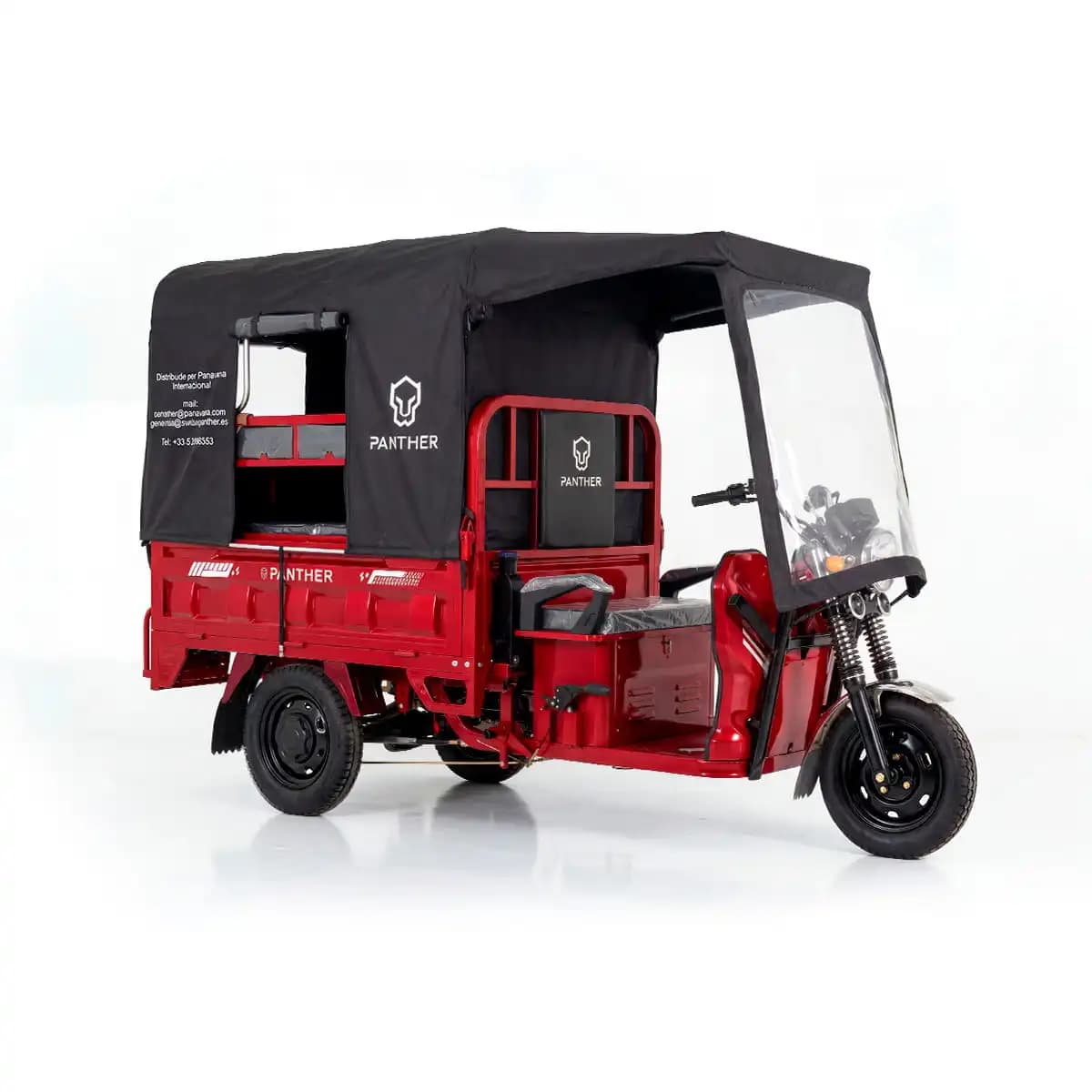 Triciclo de Carga Hibrido (Rojo)