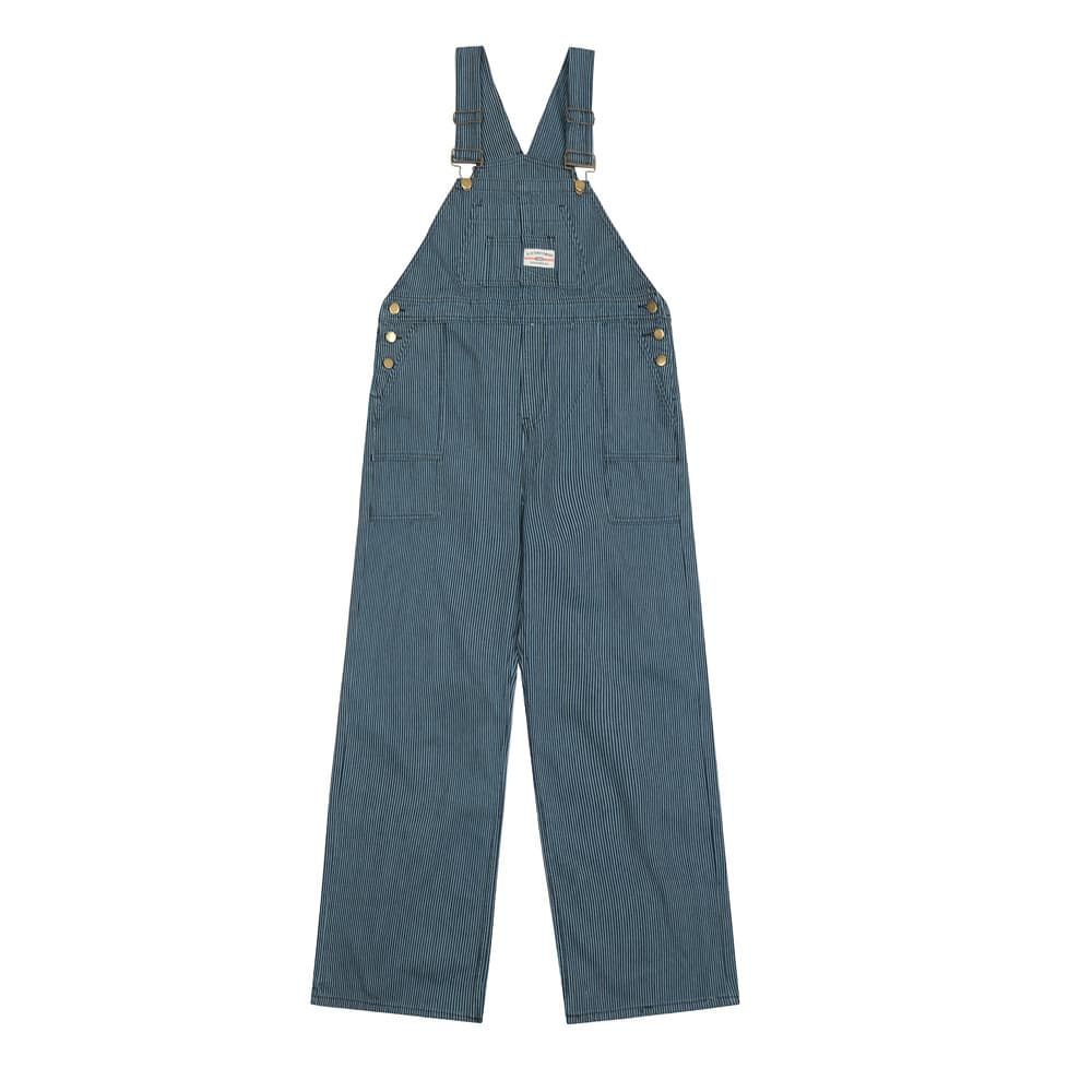 Pantalón de trabajo con rayas verticales y tirantes