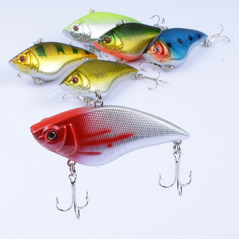Señuelo pesca plástico hundible 7cm luz láser 3D ojos