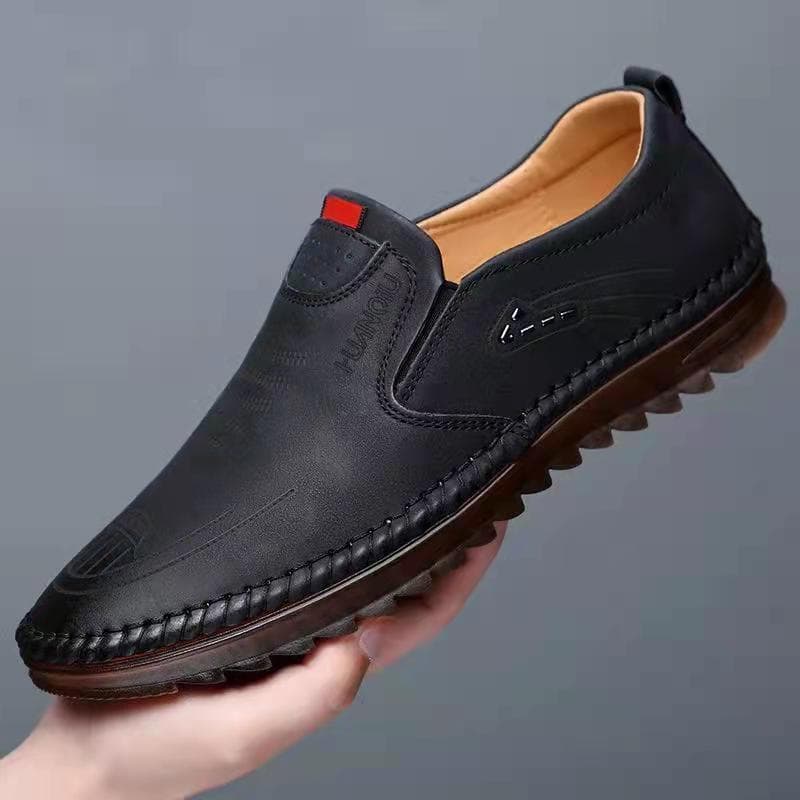 Zapatos de cuero suave casuales para hombre