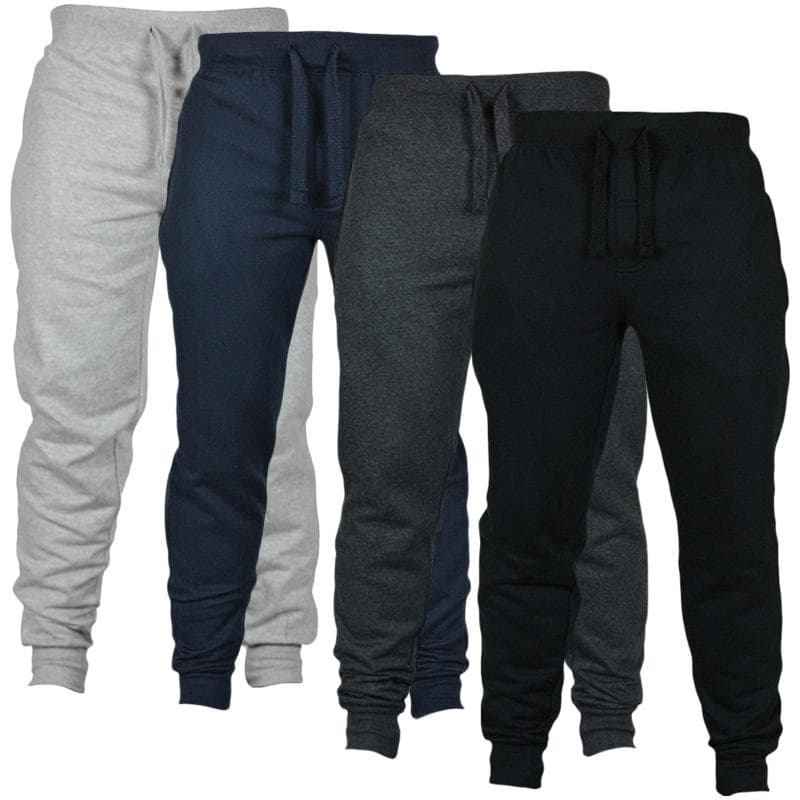 Pantalones deportivos hombre cordón felpa