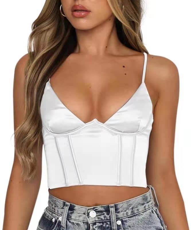 Top tubo floral sexy crop para festivales y verano