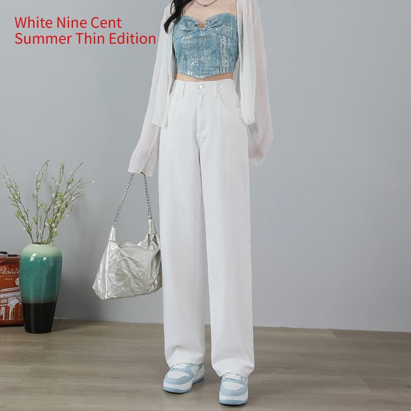 Pantalones amplios de cintura alta para verano