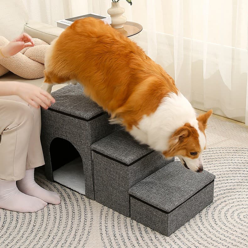 Escalera plegable para gatos y perros