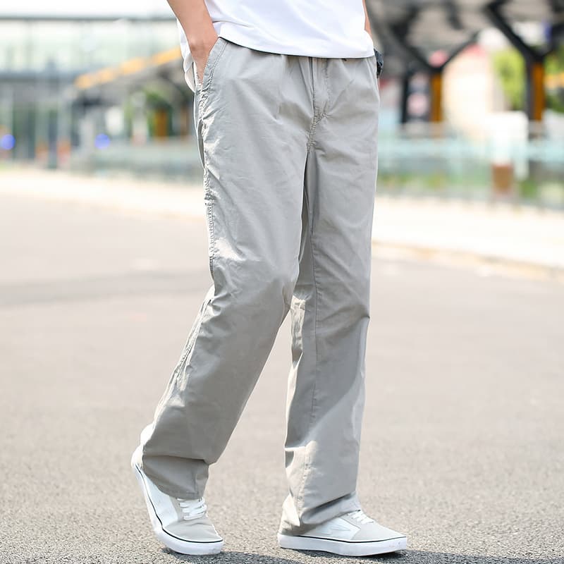 Pantalones de trabajo cargo con múltiples bolsillos para hombre