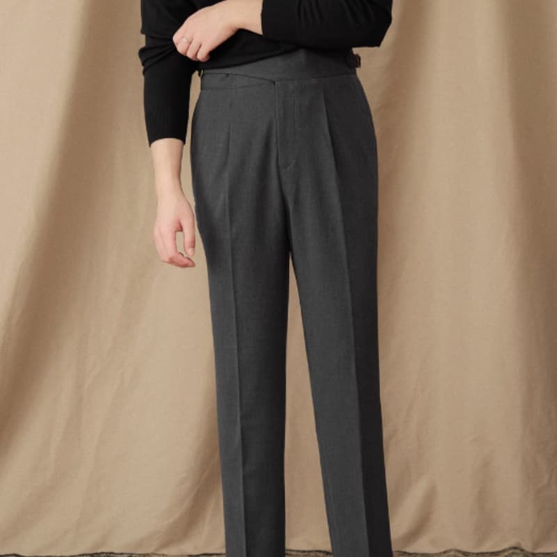 Pantalones casuales de negocios mezcla de algodón