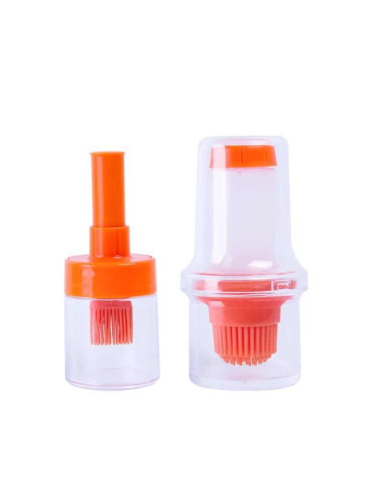 Brocha de silicona para barbacoa con recipiente dosificador