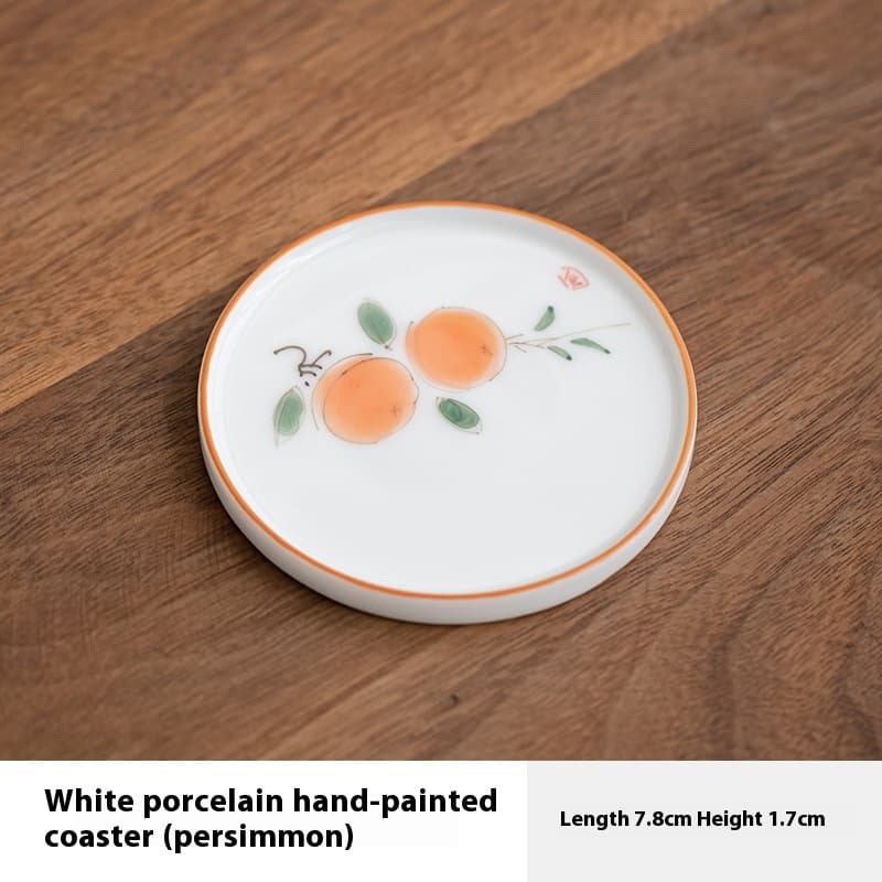Posavasos de cerámica pintado a mano con diseños retro