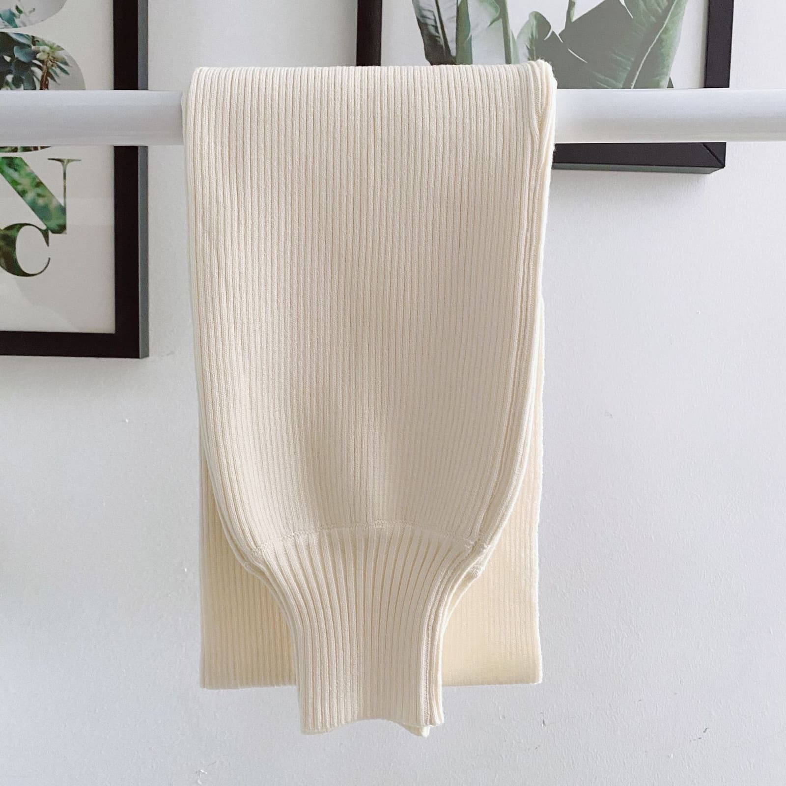 Blusa tejida para yoga con manga tipo farol