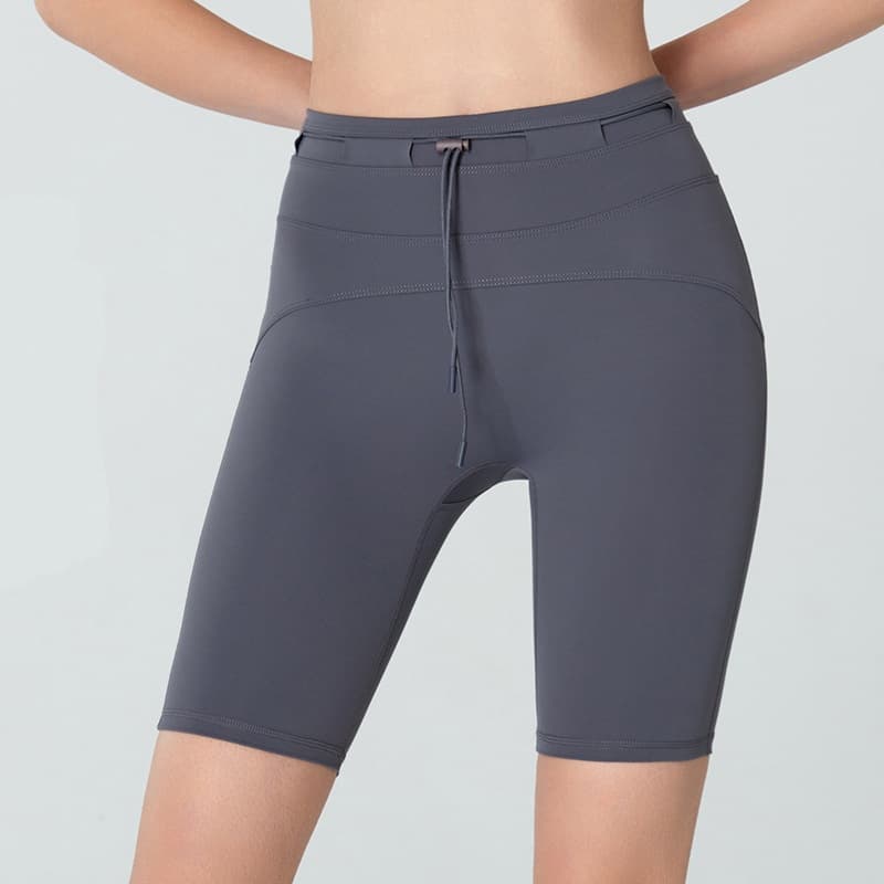 Shorts de yoga de cintura alta con elevación de cadera
