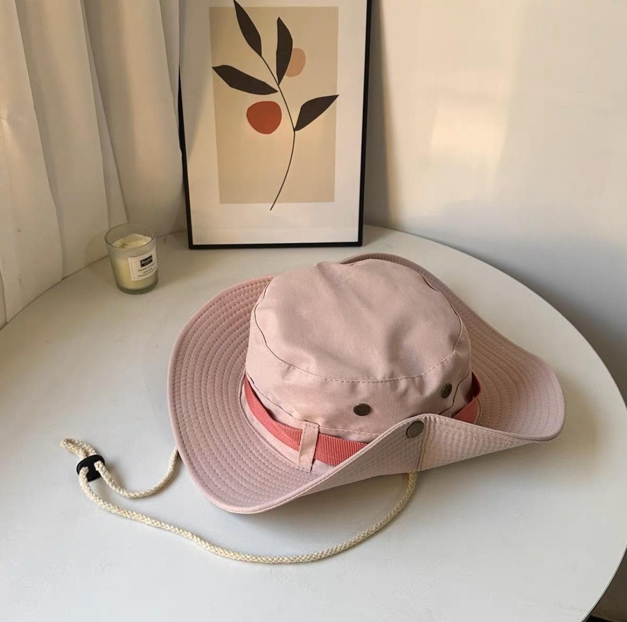 Gorro ancho de tela cuadriculada para montaña doble cara