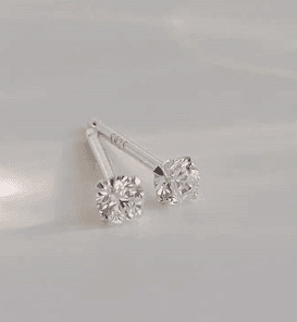 Aretes de moda metálicos