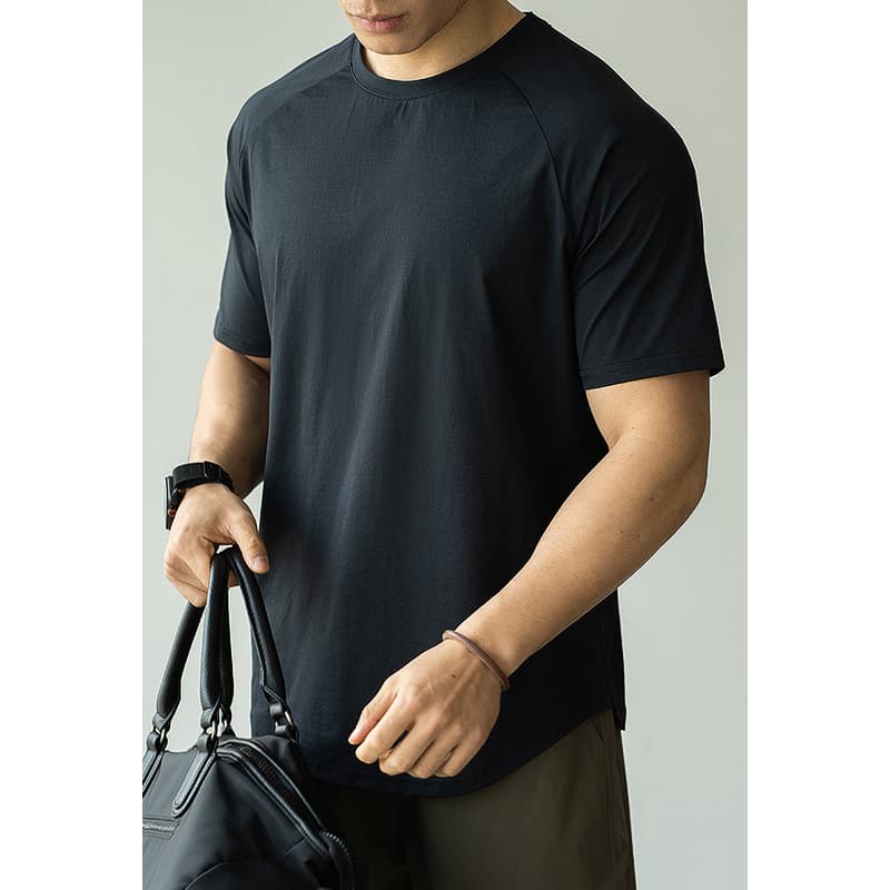 Camiseta de secado rápido para hombre, manga corta casual