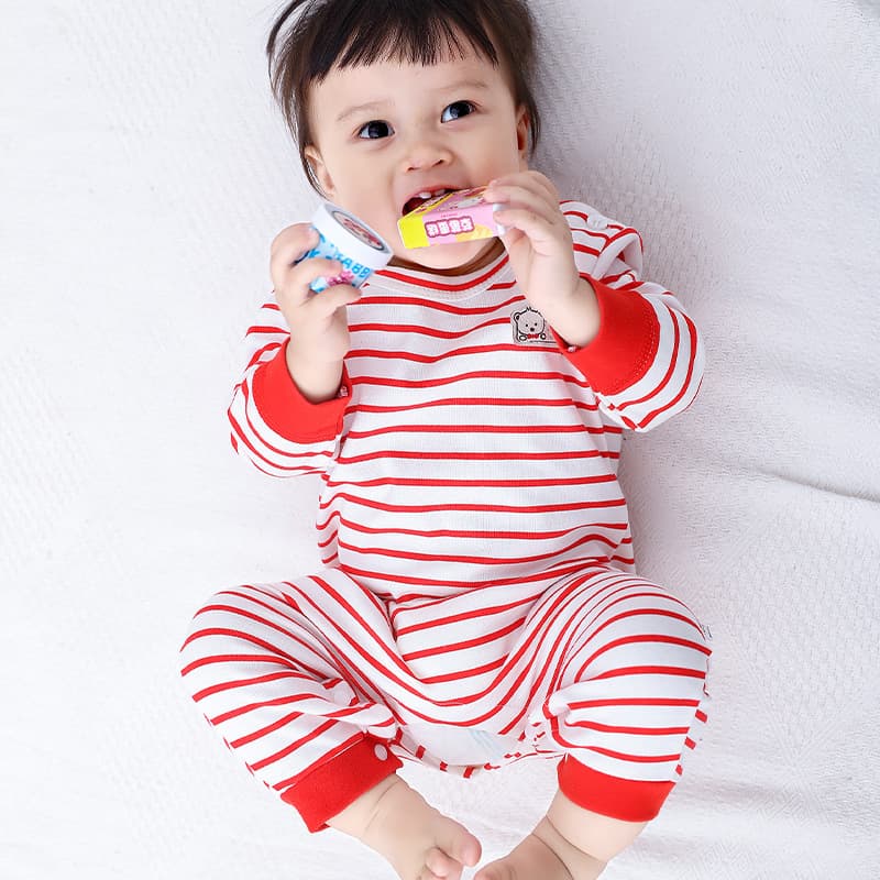 Enterizo de algodón infantil con estampado floral