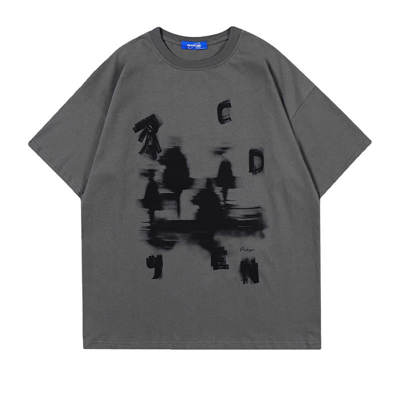 Camiseta de algodón con estilo retro y casual