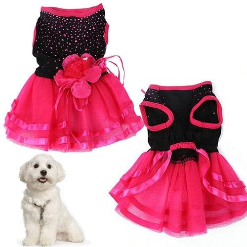 Vestido de princesa para mascotas, estilo boda