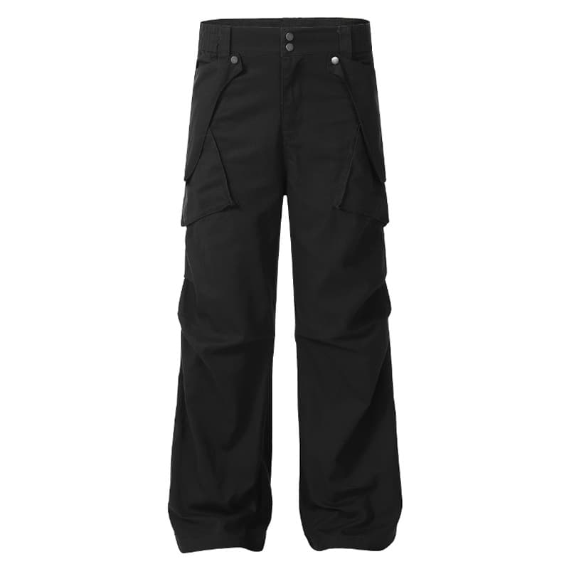 Pantalones casuales de algodón con bolsillos