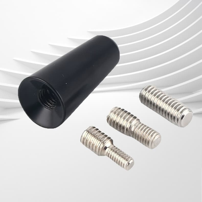 Antena universal de aluminio y goma para automóvil