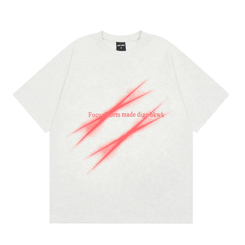 Camiseta hombre manga corta con patrón scratch
