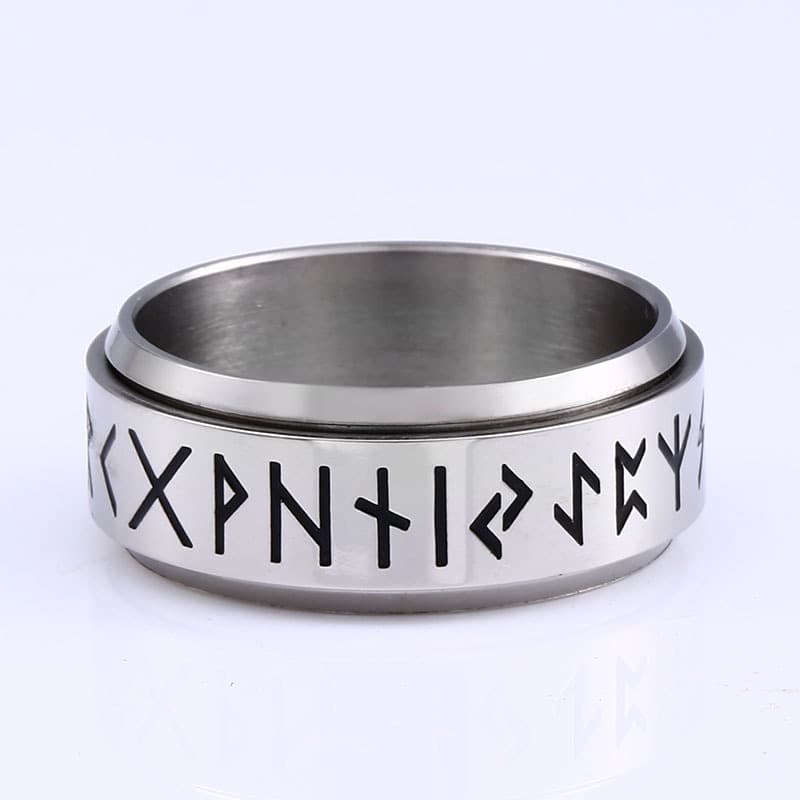Anillo giratorio acero inoxidable estilo coreano