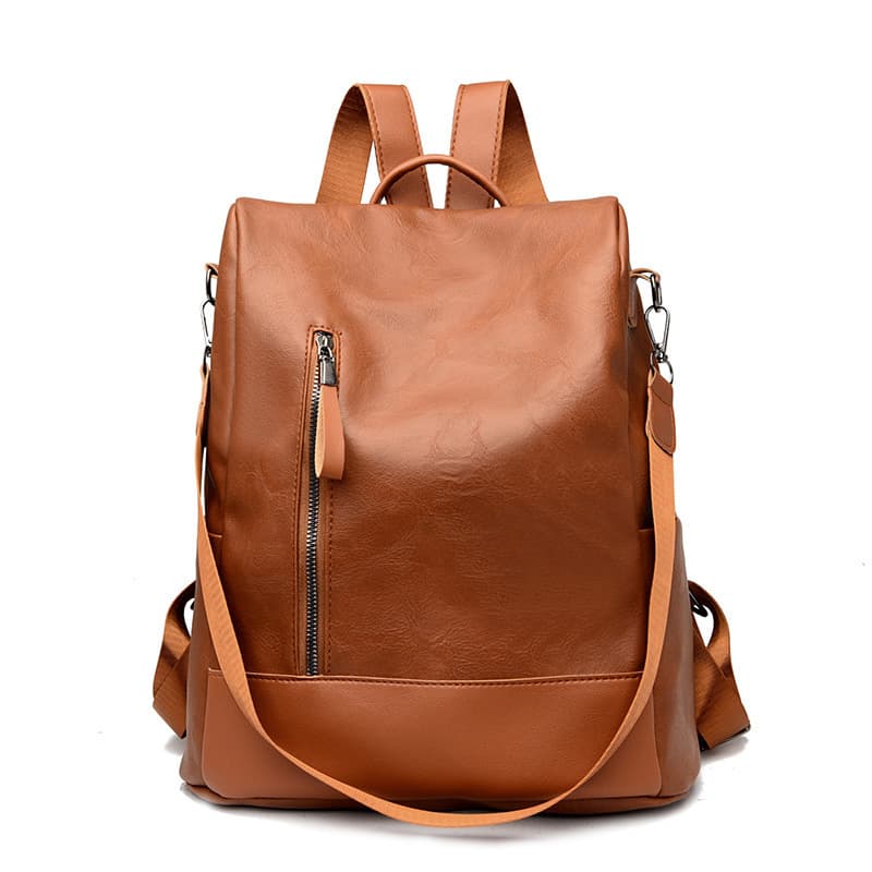 Mochila de gran capacidad para mujer cuero PU
