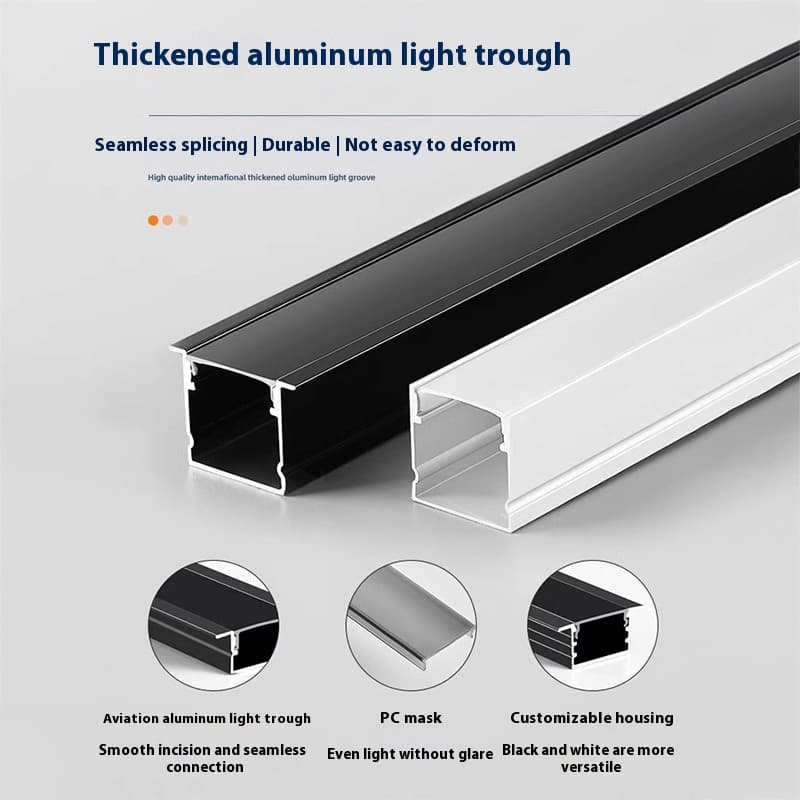 Barra de luz lineal LED de aluminio empotrable