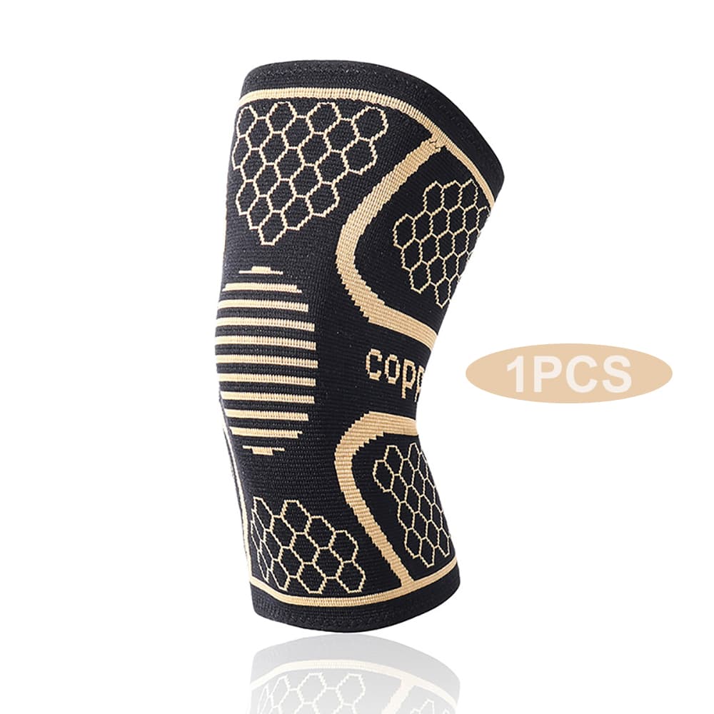 Rodilleras de fibra de cobre, protección deportiva