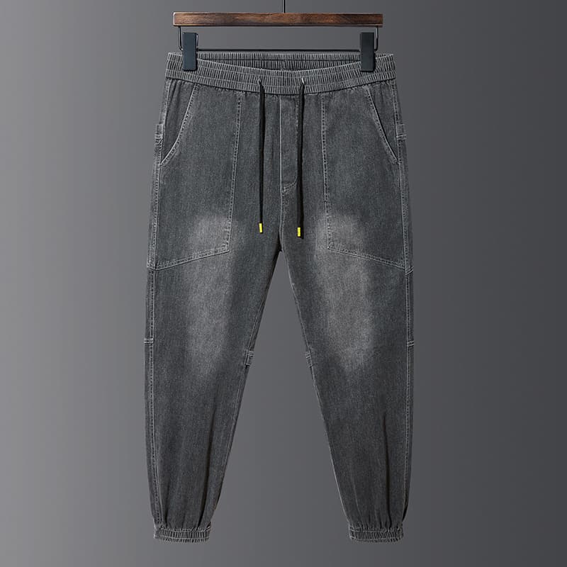 Jeans skinny elástico talla grande para hombre