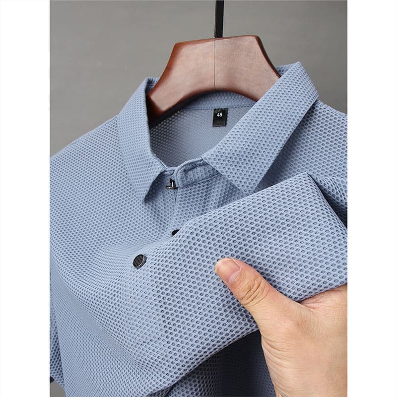 Camiseta de fibra de hielo para hombre, manga corta