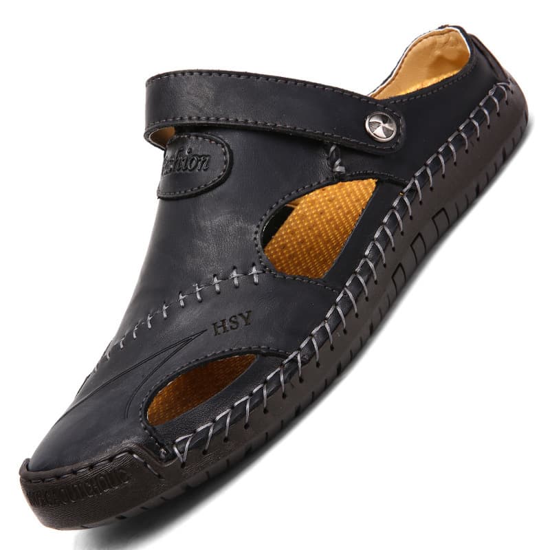 Sandalias para hombre con punta cerrada ajustables