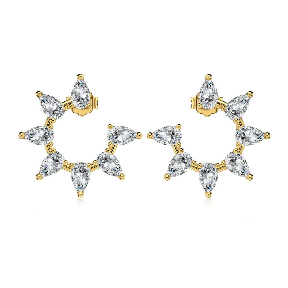 Pendientes plata 925 gota pera acero