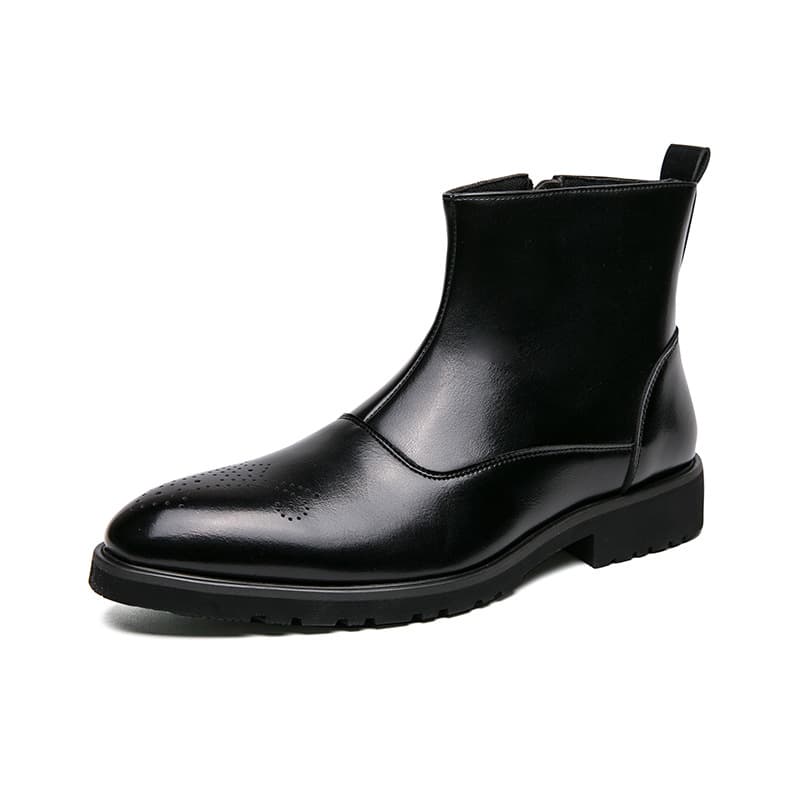 Botas Chelsea para hombre con cremallera lateral