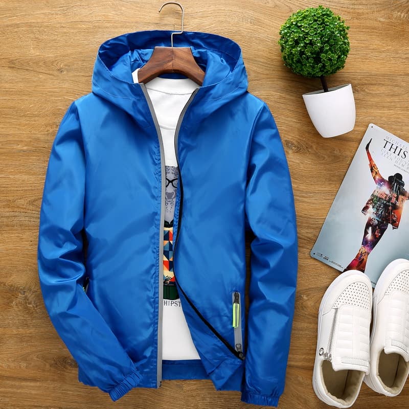 Chaqueta impermeable reflejante para deportes