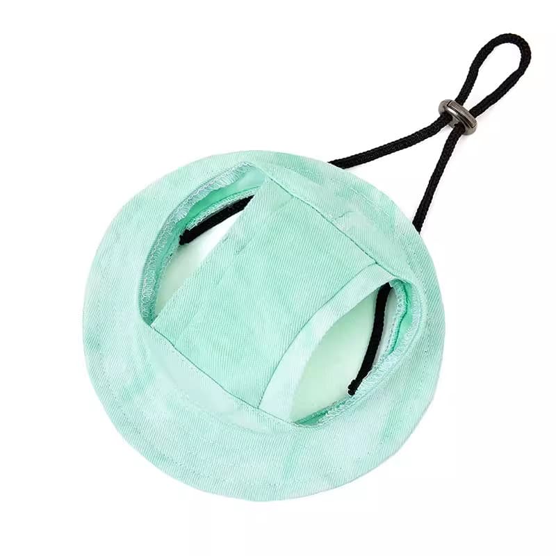Gorro solar para perro con orejas transpirable