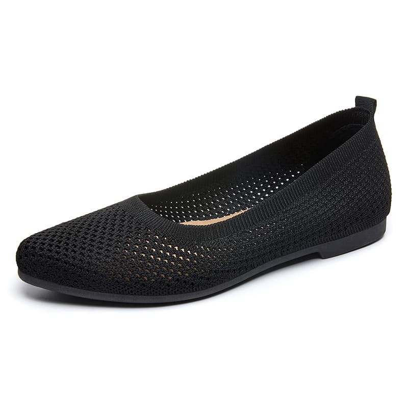 Zapatos de tacón bajo punta fina para mujer