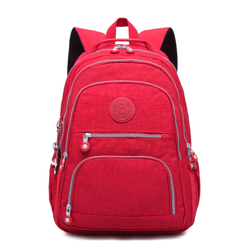 Mochila escolar de nylon impermeable, 20-35L y transpirable