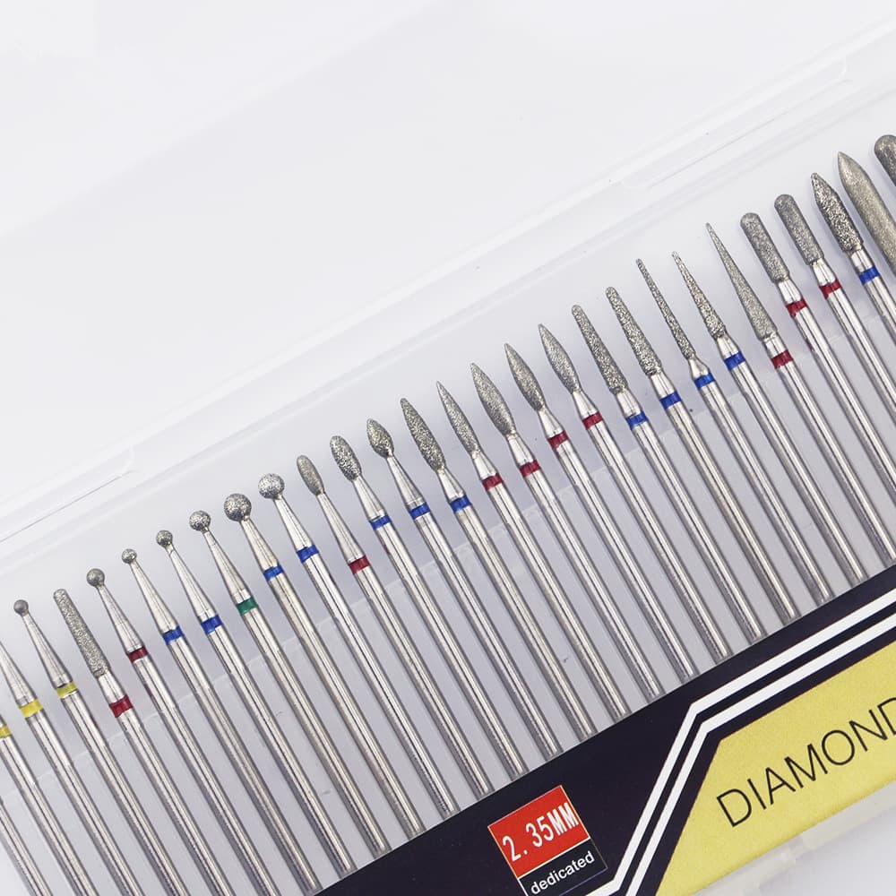 Juego de cabezales de diamante para pulir uñas