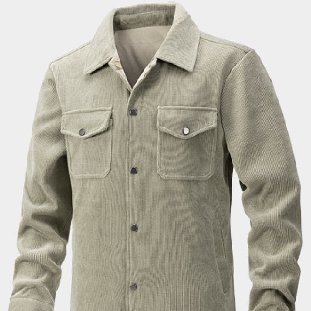 Chaqueta de pana casual para hombre