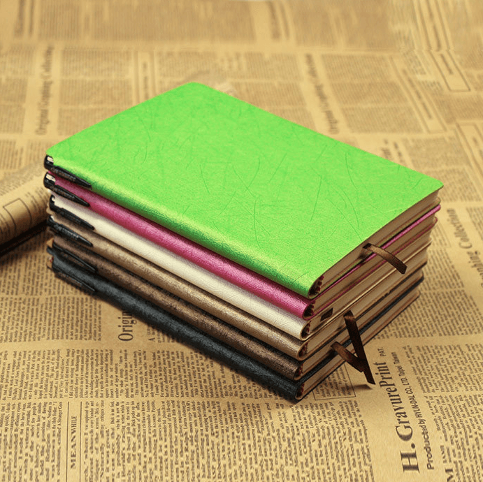 Cuaderno de negocios con ranura para bolígrafo