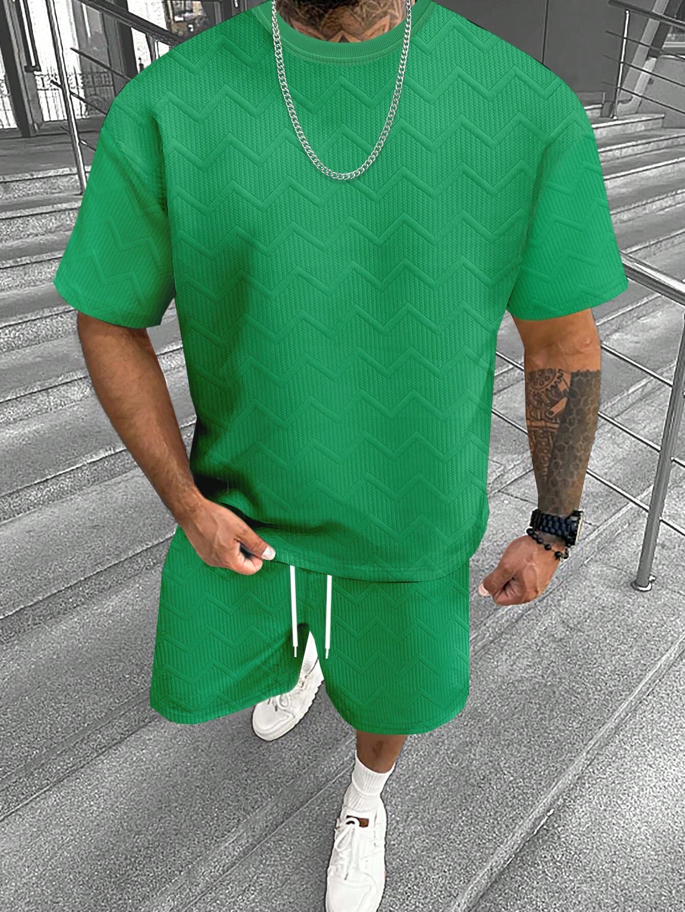 Conjunto deportivo hombre manga corta y pantalones cortos