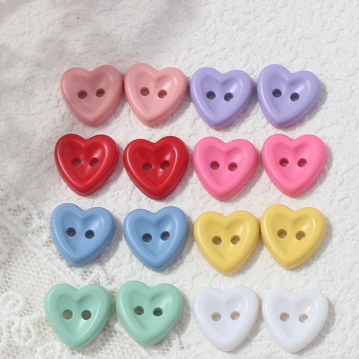 Botones de plástico estilo ojos amor
